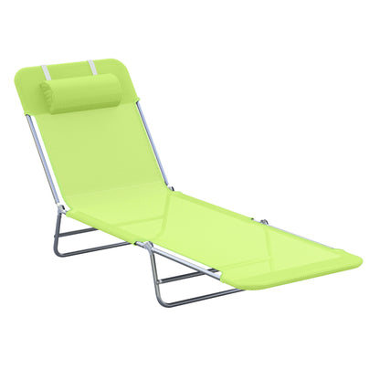 Outsunny Outdoor Foldable Sun Lounger