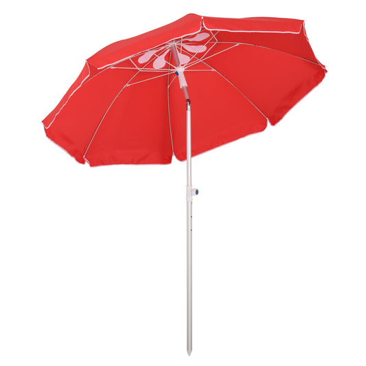 Outsunny 2m Arced Beach Umbrella