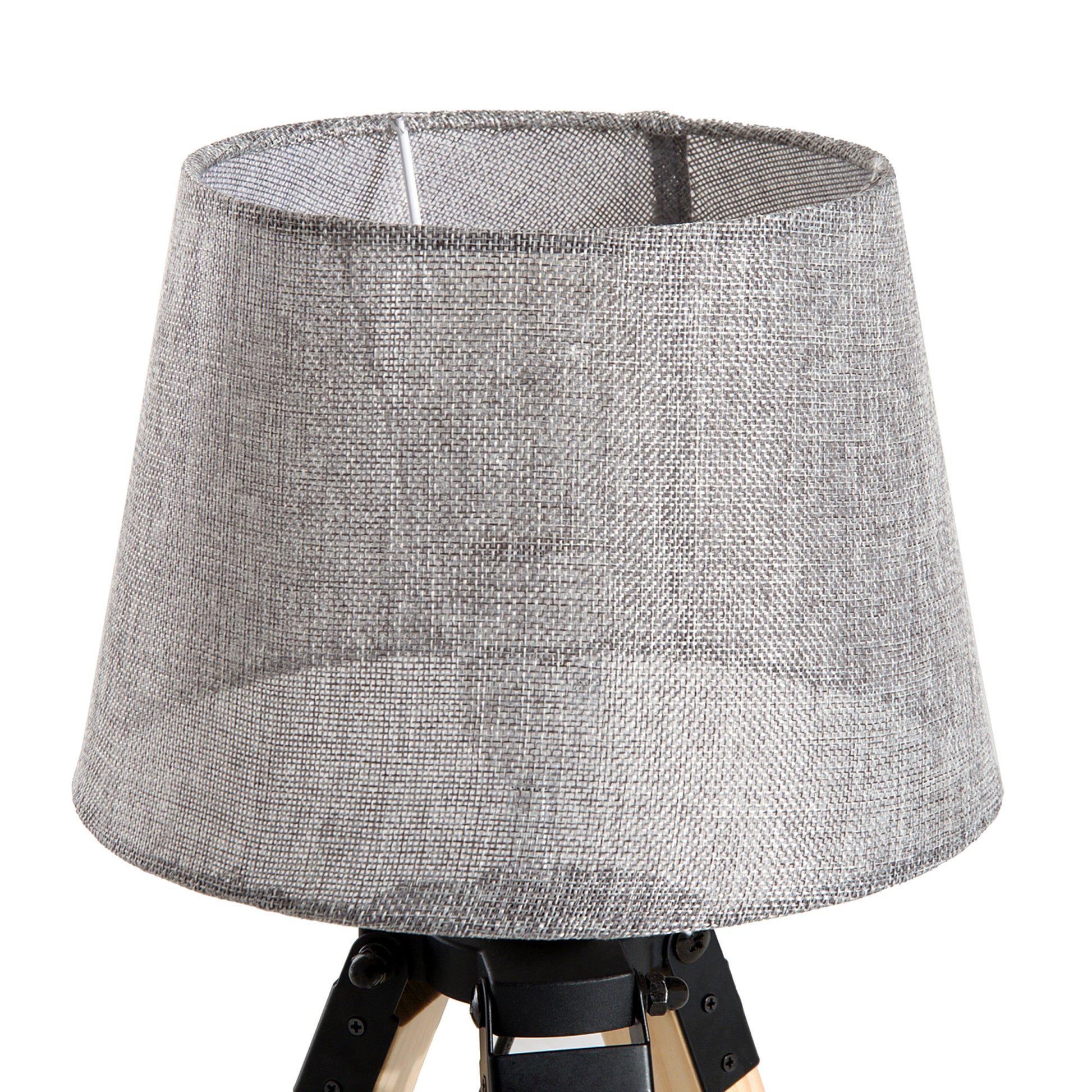 Homcom Wooden Tripod Table Lamp for Side