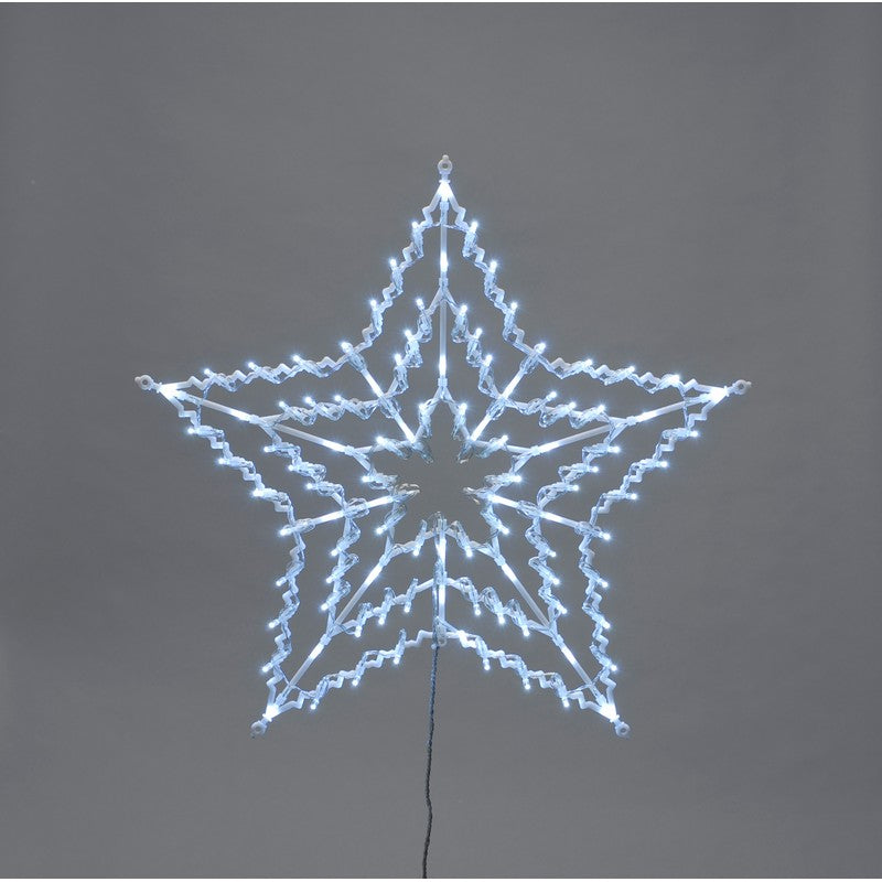 Feature Star Christmas Light Animated White Outdoor 100 LED