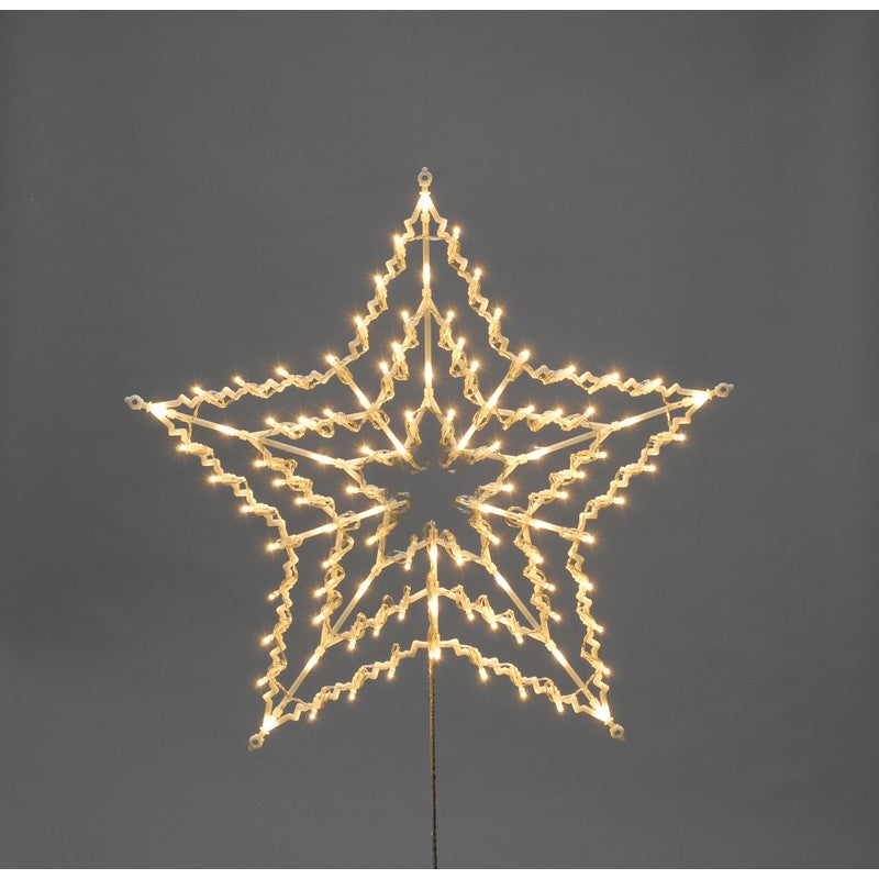 Feature Star Christmas Light Animated Warm White Outdoor 100 LED 