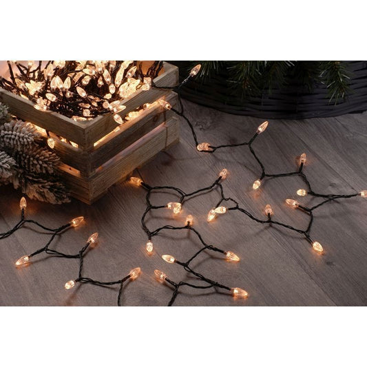 Diamond Fairy Christmas Lights Multifunction Warm White Outdoor 400 LED - 23.94m 