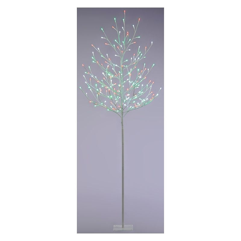 6ft Christmas Tree Light Feature Multicoloured Jolly Holly 