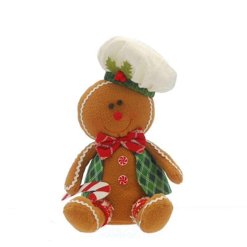 Gingerbread Man Christmas Decoration Brown - 27cm 