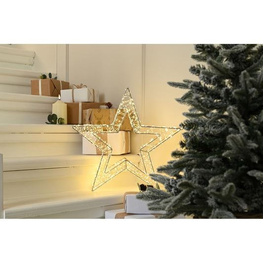 Christmas Dewdrop Star Light Warm White Outdoor 1440 LED - 50cm