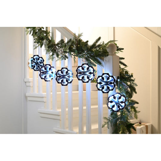 Christmas String s Snowflake Light White Outdoor 336 LED - 175m