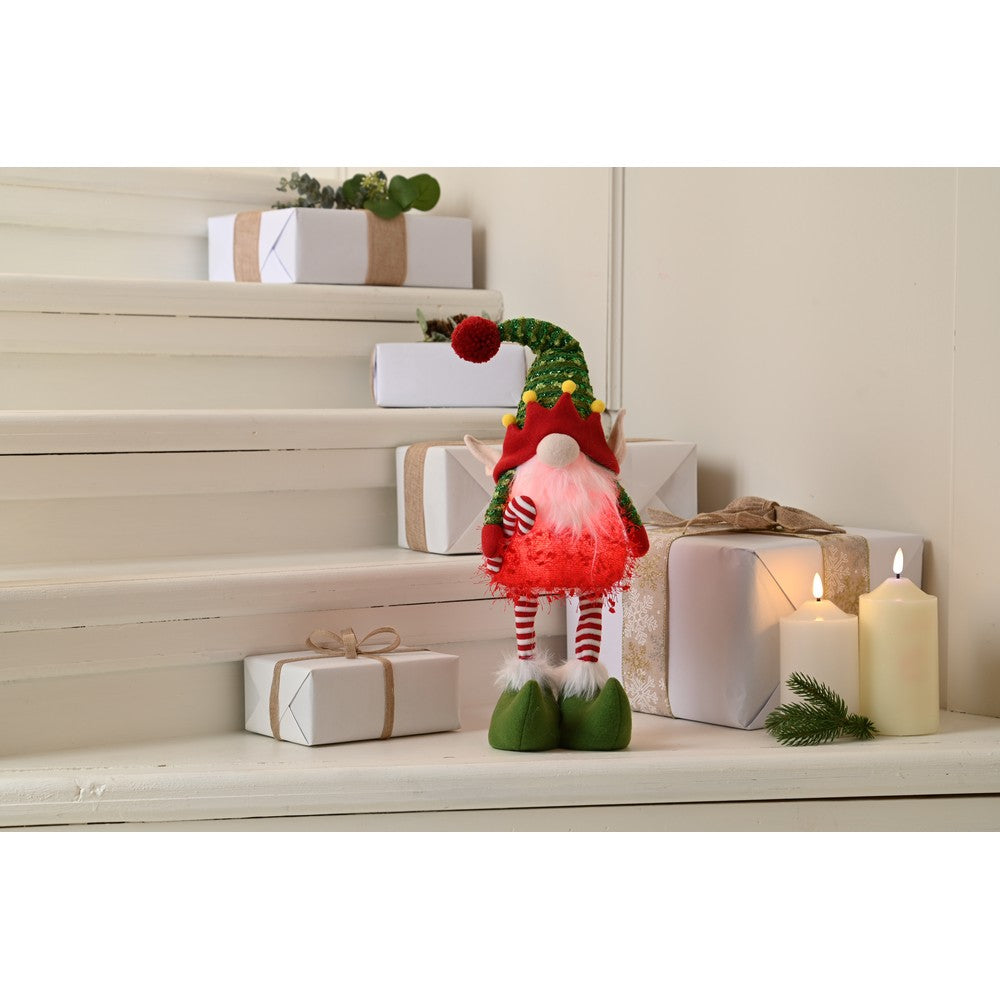 LED Elf Gonk Christmas Decoration - 46cm