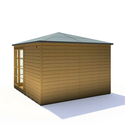 Shire Palatina 10' 4" x 10' 4" Pyramid Hip Summerhouse - Premium Dip Treated Shiplap