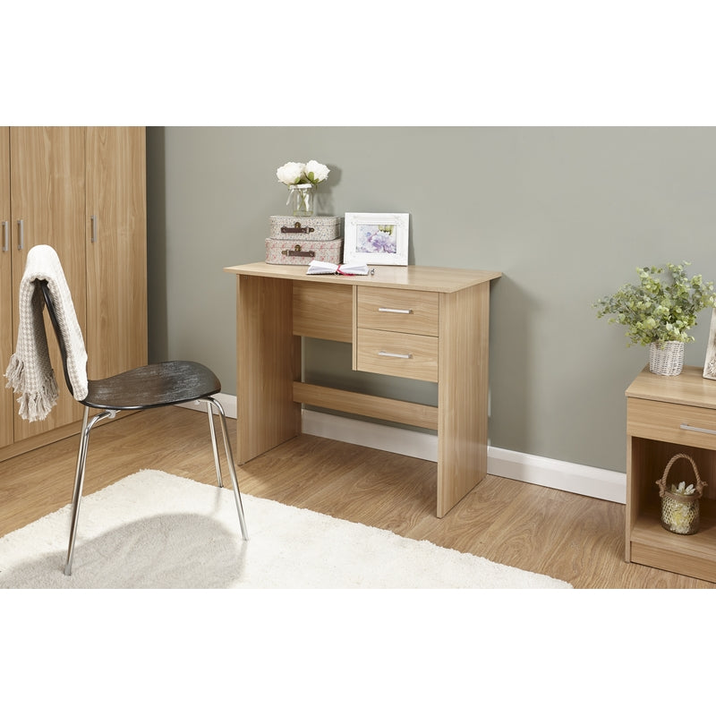 Panama Desk Natural 2 Drawers