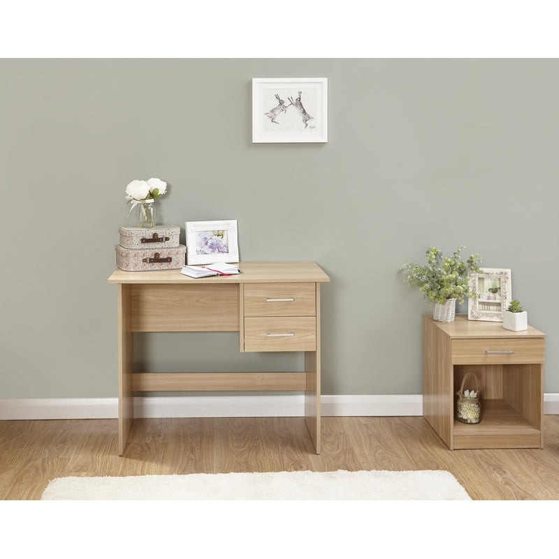 Panama Desk Natural 2 Drawers