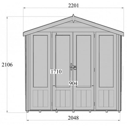 Shire Parham Garden Summerhouse 7x7ft