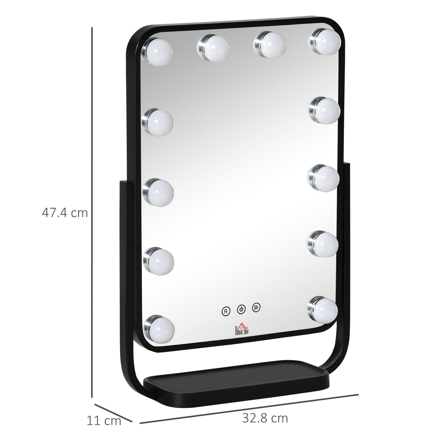 Homcom Hollywood Makeup Mirror with LED Lights