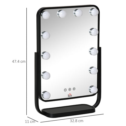 Homcom Hollywood Makeup Mirror with LED Lights