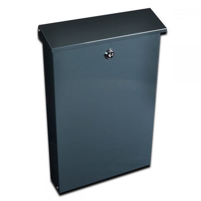 Pluto Letterbox Stainless Steel Anthracite Grey 38cm