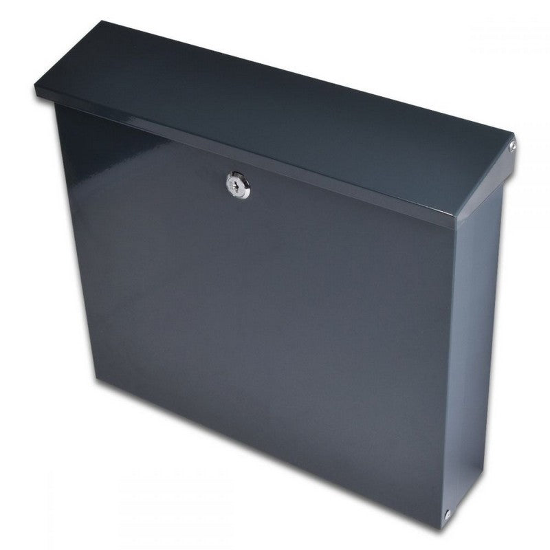 Apollo Letterbox Stainless Steel Anthracite Grey 37cm