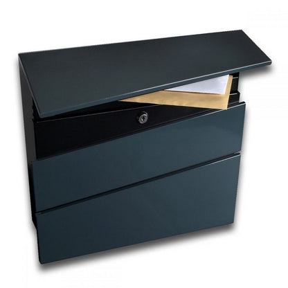 Statement Letterbox Stainless Steel Anthracite Grey 40cm