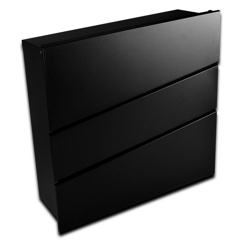 Statement Letterbox Stainless Steel Black 40cm