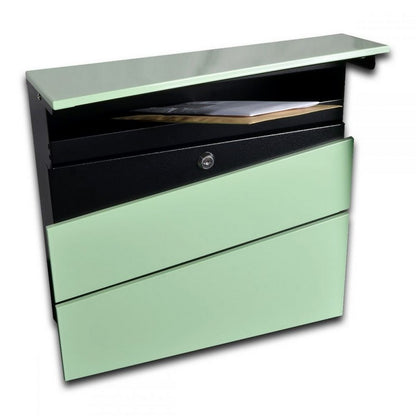 Statement Letterbox Stainless Steel Chartwell Green 40cm