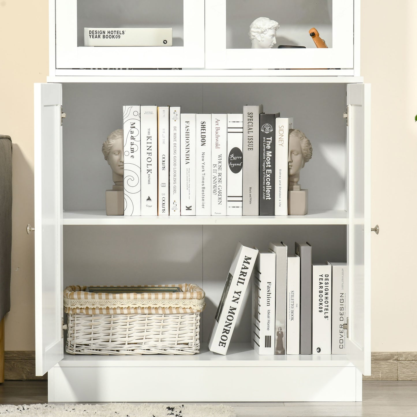 Homcom Modern Bookcase with Doors