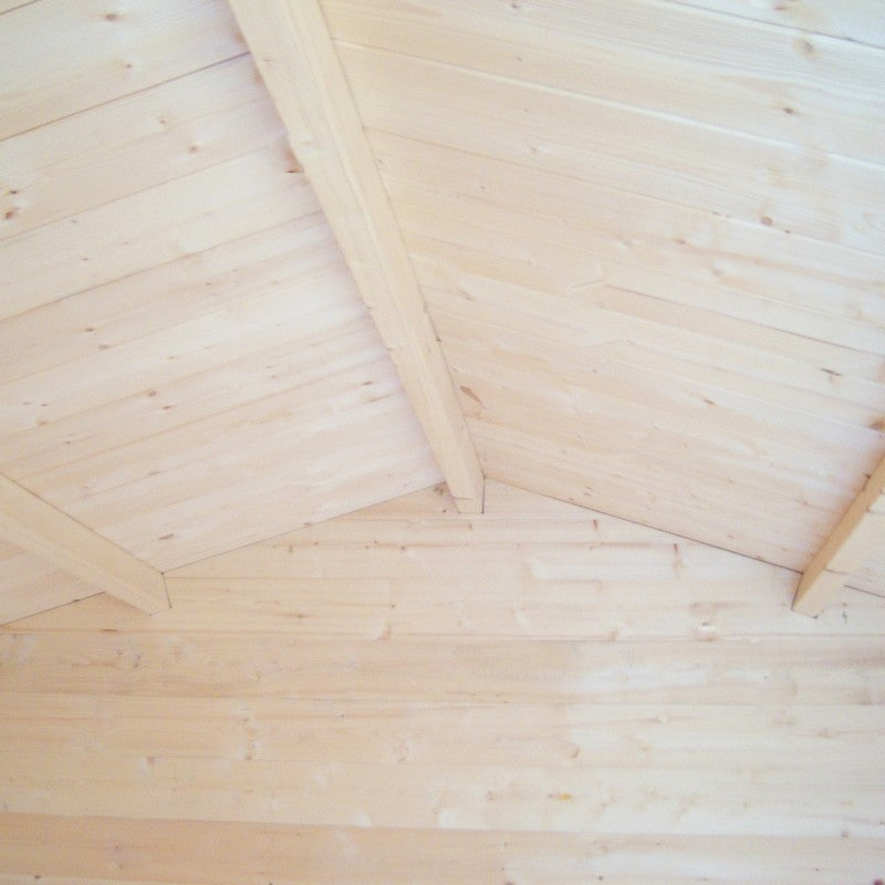 Shire Peckover 8' x 8' Apex Log Cabin - Budget 19mm Cladding Tongue & Groove