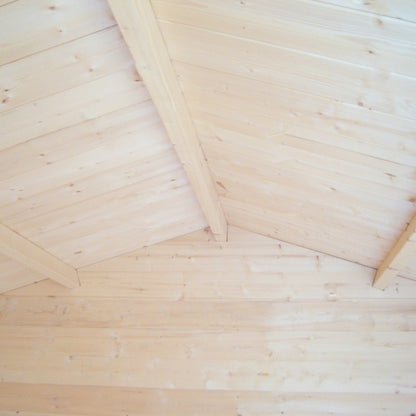 Shire Peckover 8' x 8' Apex Log Cabin - Budget 19mm Cladding Tongue & Groove