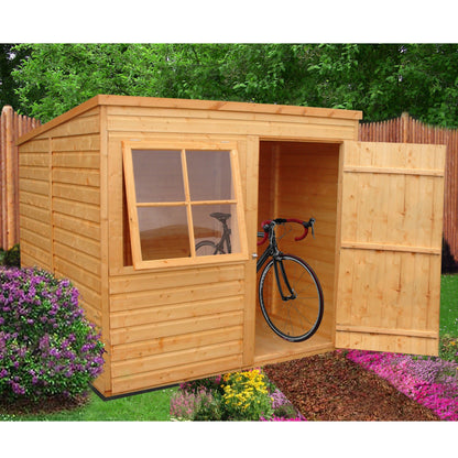 Shire Hampshire 6' 5" x 6' 8" Pent Shed - Premium Dip Treated Shiplap