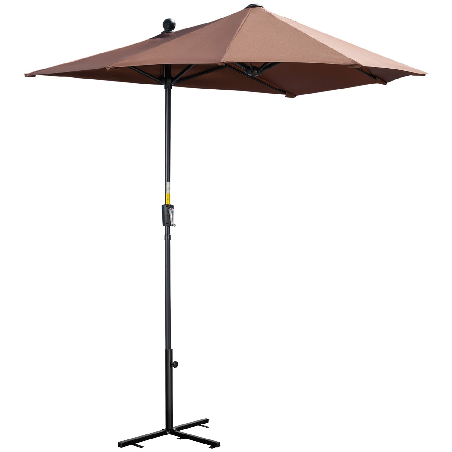 Outsunny 2m Half-Cut Garden Parasol