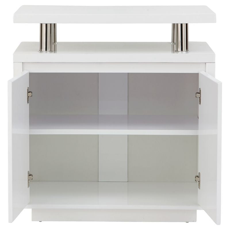 Polar Sideboard White 2 Doors 2 Shelves