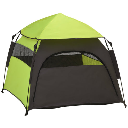 Foldable Dog Cat Tent with Waterproof Oxford, Carry Bag for Extra Large Dog, Green-0