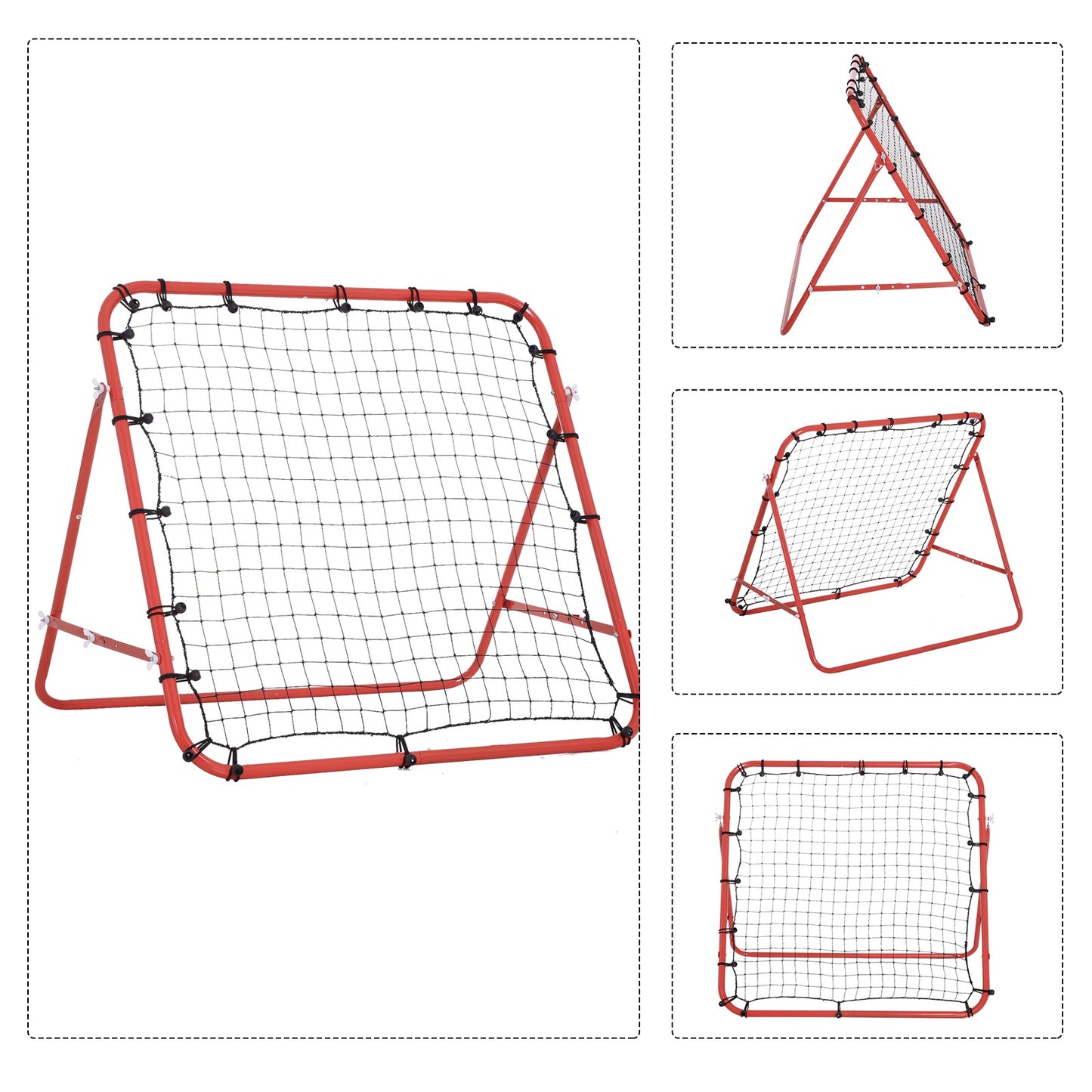 Homcom Rebounder Net W/PE Mesh Metal Tube