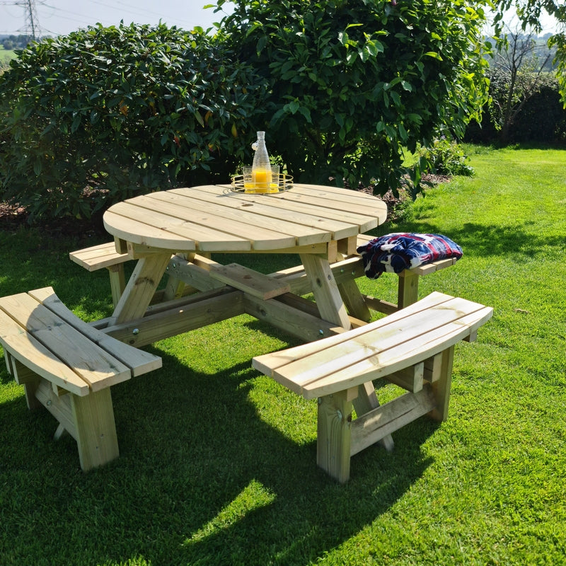 Westwood Garden Picnic Table by Croft - 8 Seats