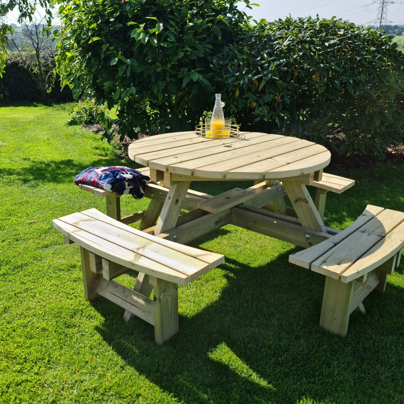 Westwood Garden Picnic Table by Croft - 8 Seats