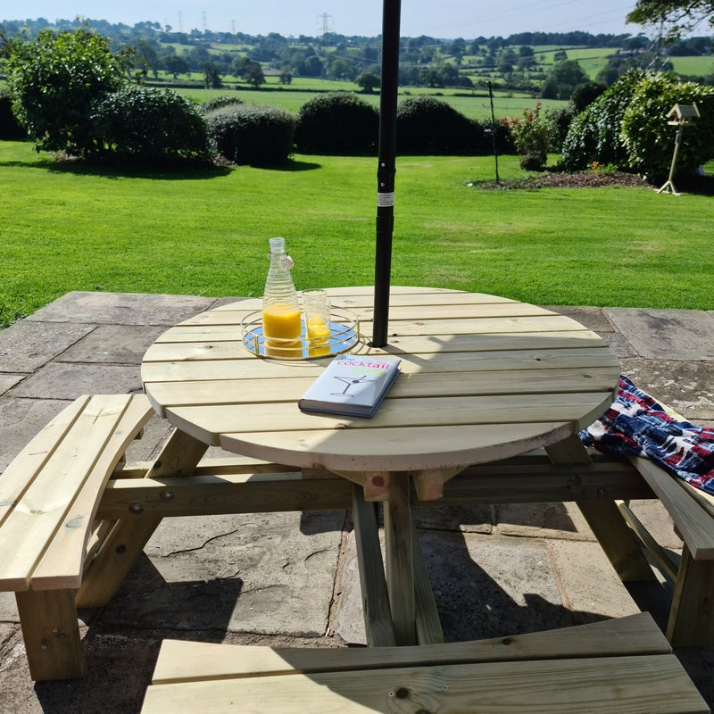 Westwood Garden Picnic Table by Croft - 8 Seats