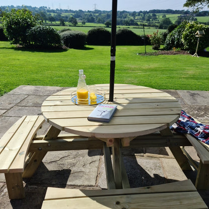 Westwood Garden Picnic Table by Croft - 8 Seats