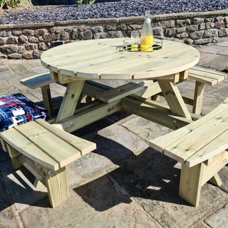 Westwood Garden Picnic Table by Croft - 8 Seats