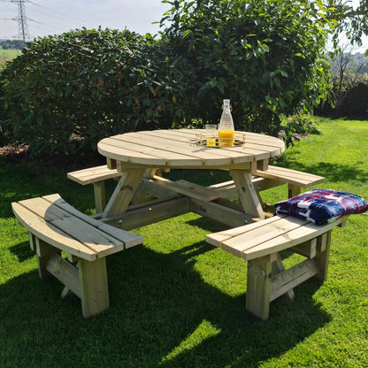 Westwood Garden Picnic Table by Croft - 8 Seats