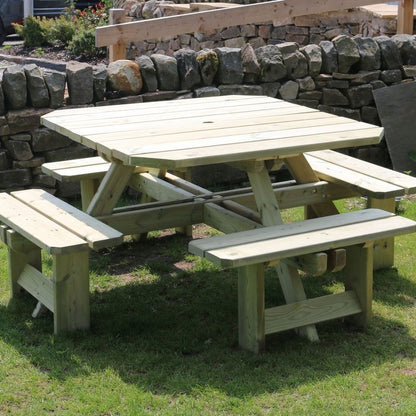 Westwood Garden Picnic Table by Croft - 8 Seat