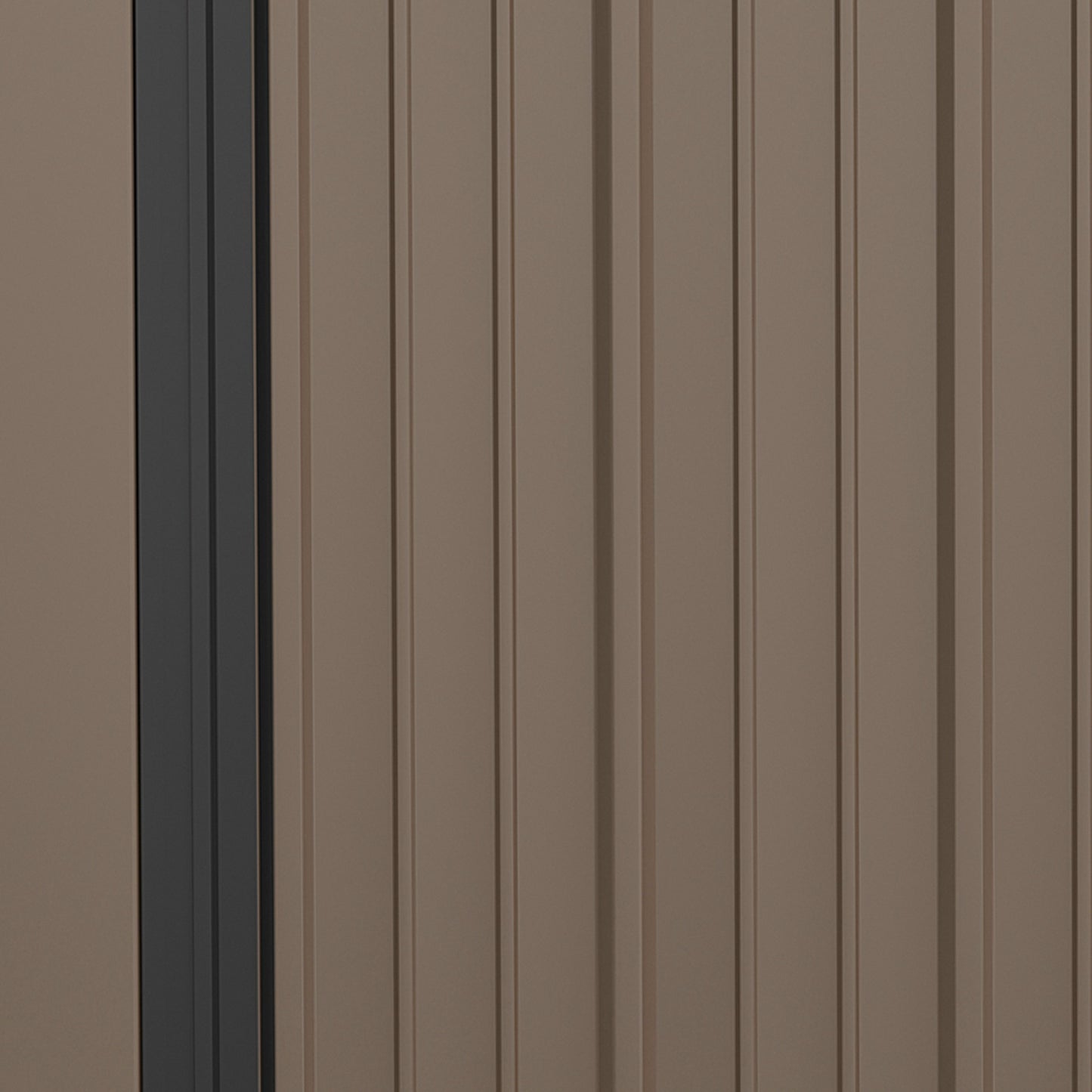 Galvanised 5.3 x 3.1' Single Door Pent Garden Store Steel Brown by Steadfast