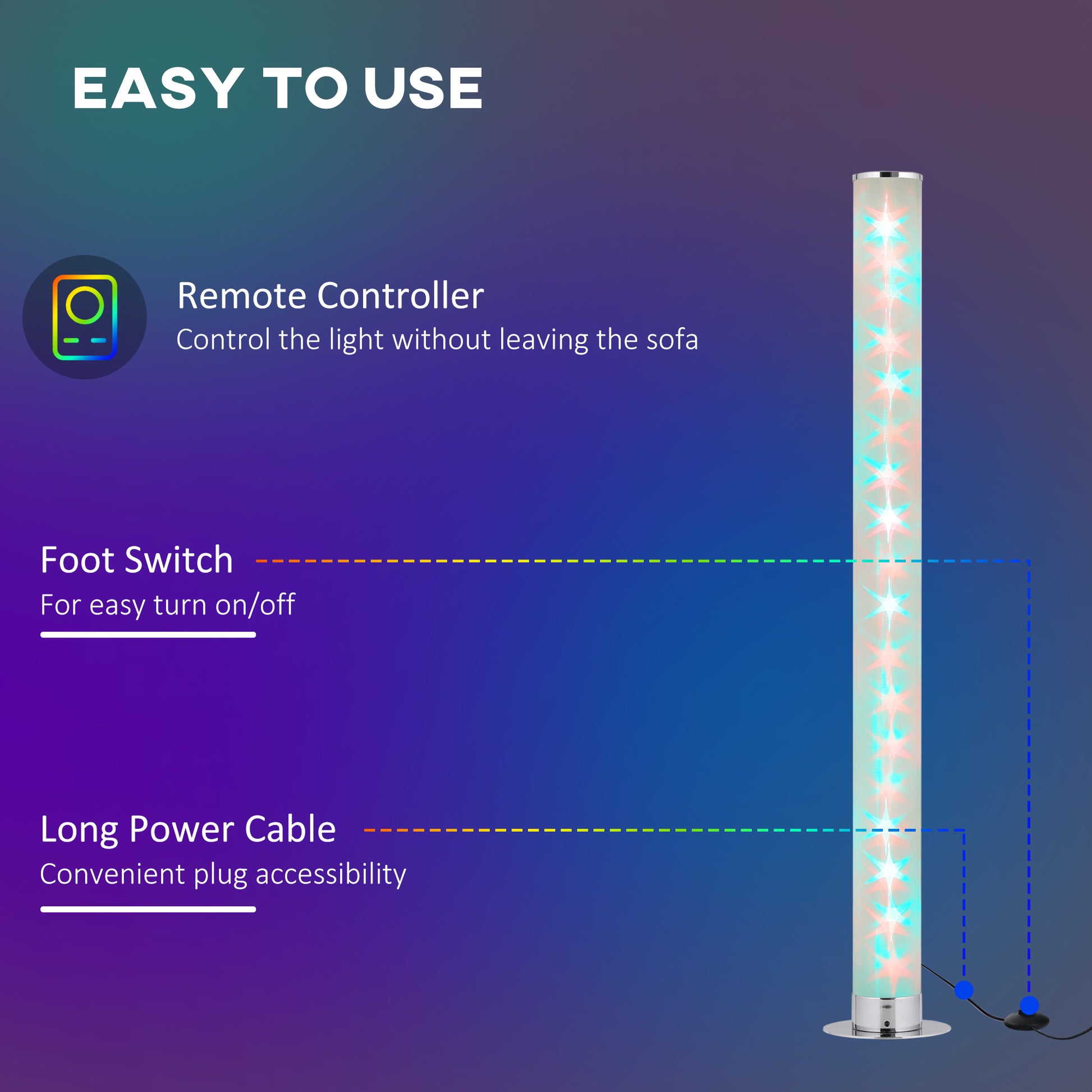 Homcom RGB Floor Lamps