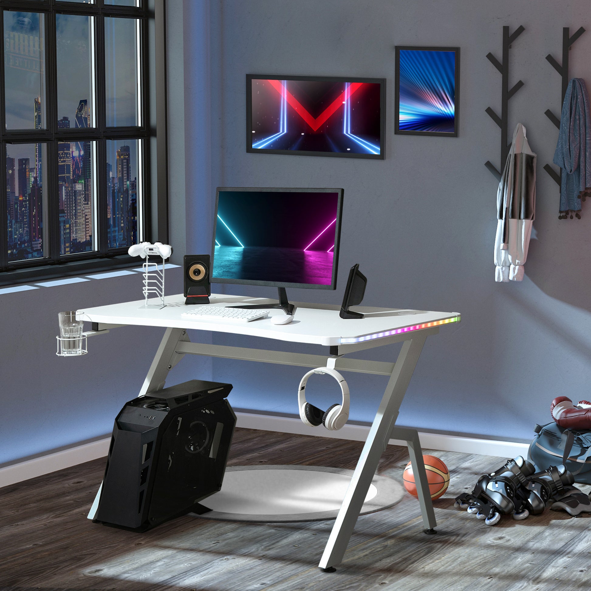 Homcom Racing Style Gaming Desk