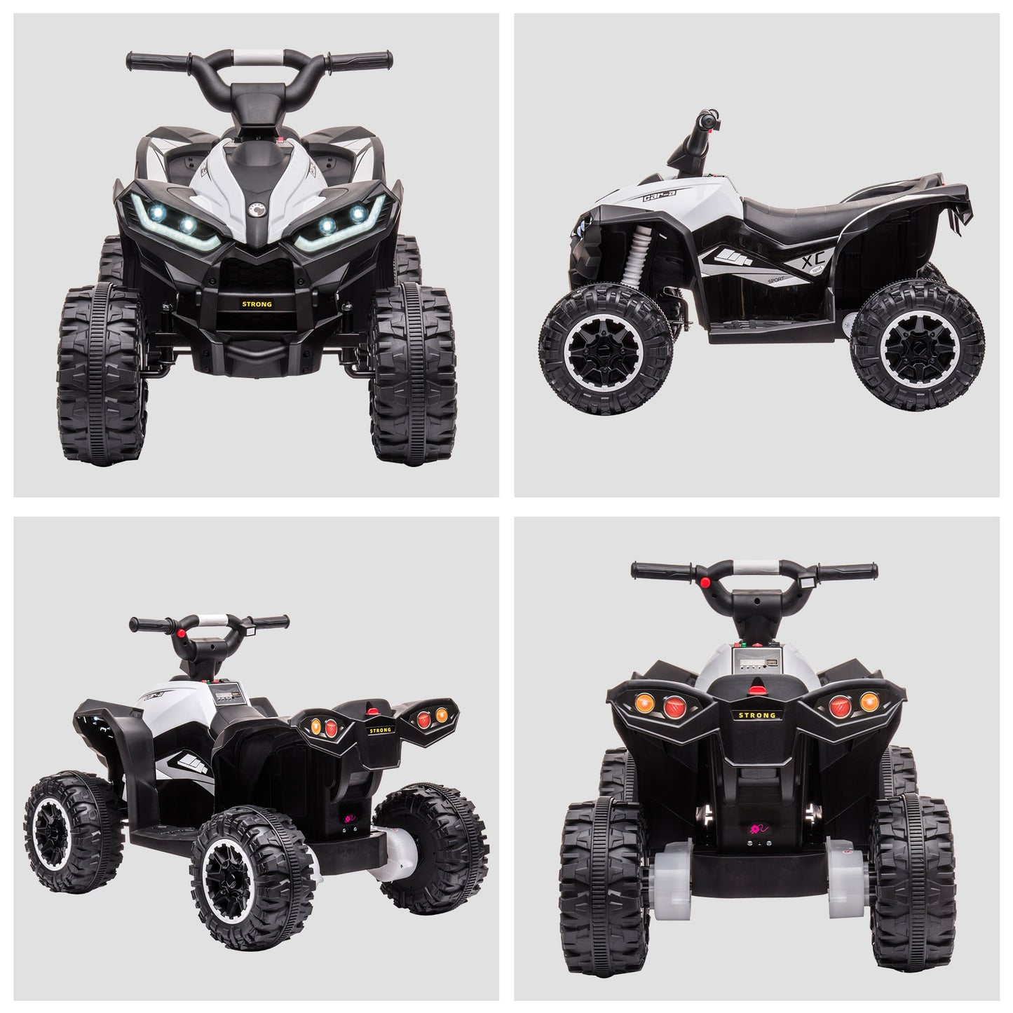 Homcom 12V Quad Bike with Forward Reverse Functions