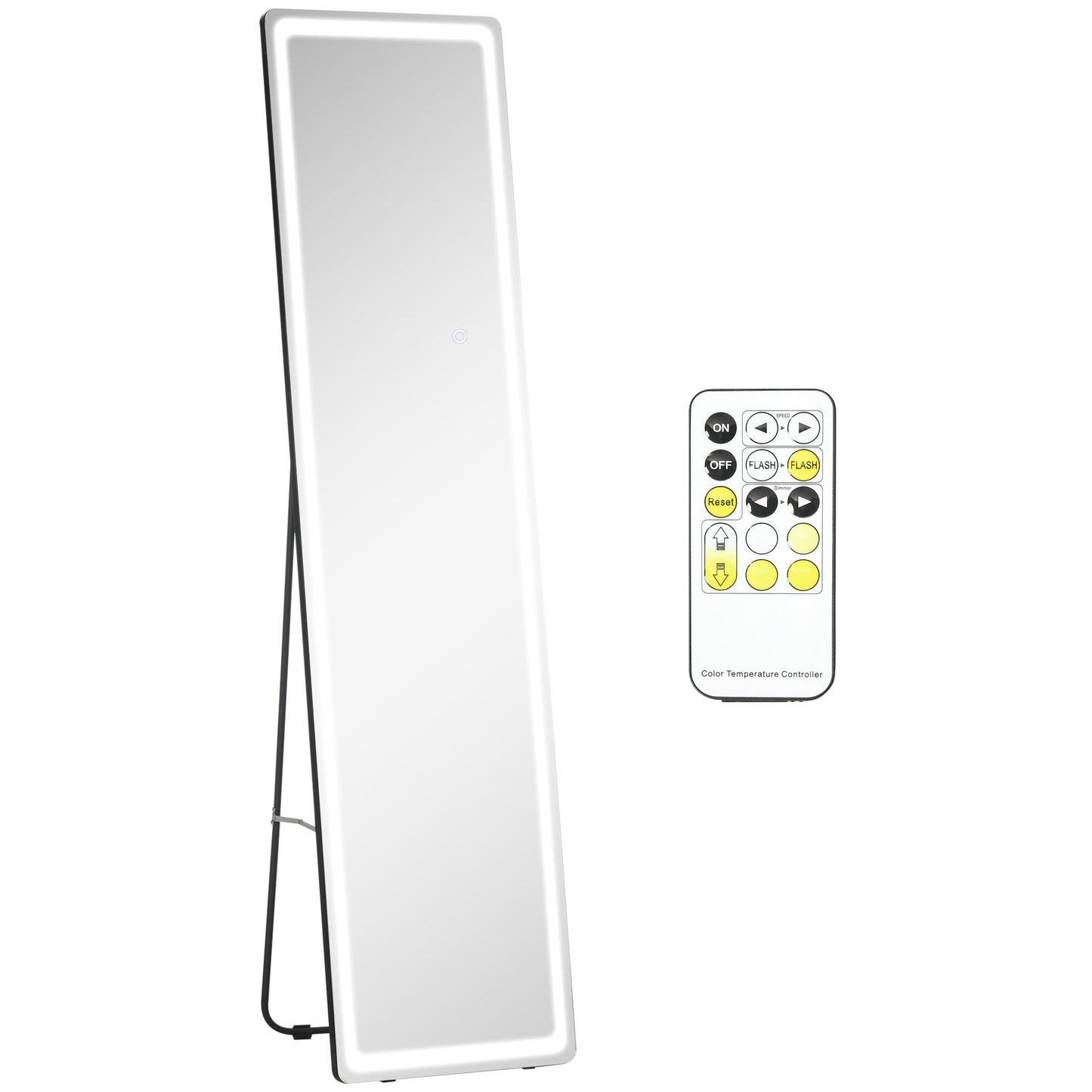 Homcom Full-Length Mirror with LED Lights and Remote Control