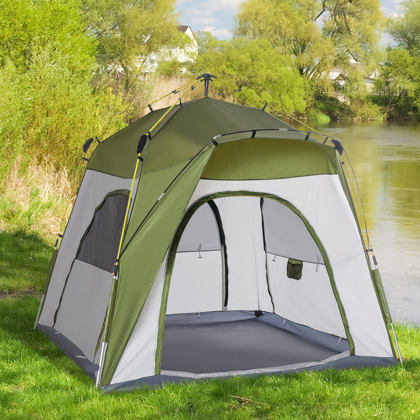 Outsunny 4 Person Automatic Camping Tent