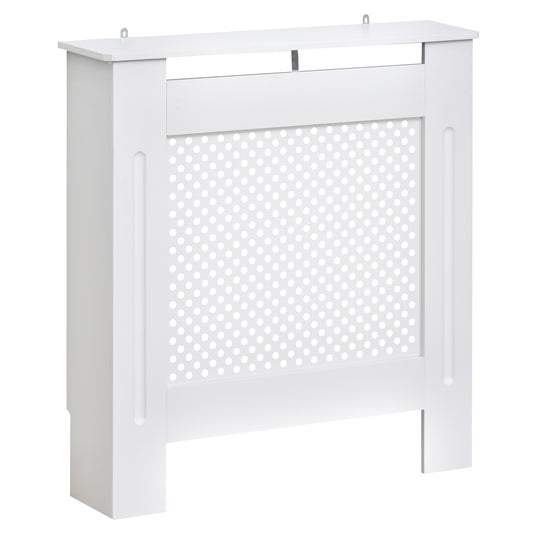 Homcom Small Medium-density fibreboard Wood Radiator Cover 78L x 19W x 82H cm -White