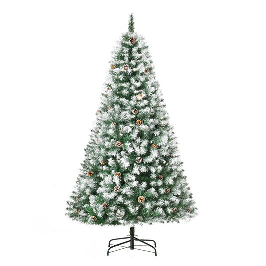 Homcom 6FT Artificial Christmas Tree with Pine Cones