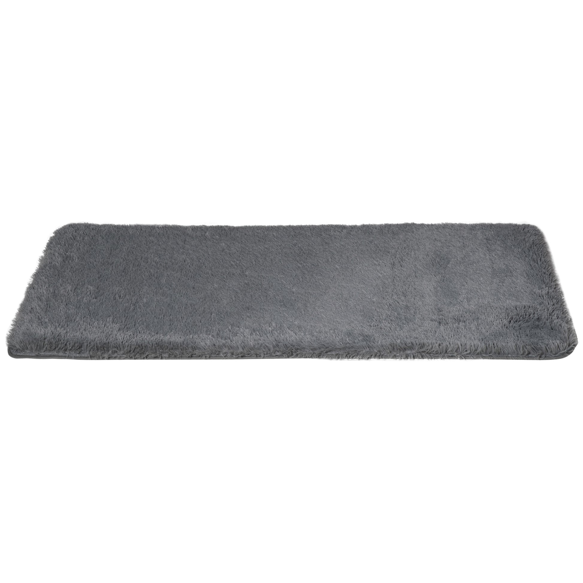 Homcom Grey Fluffy Rug