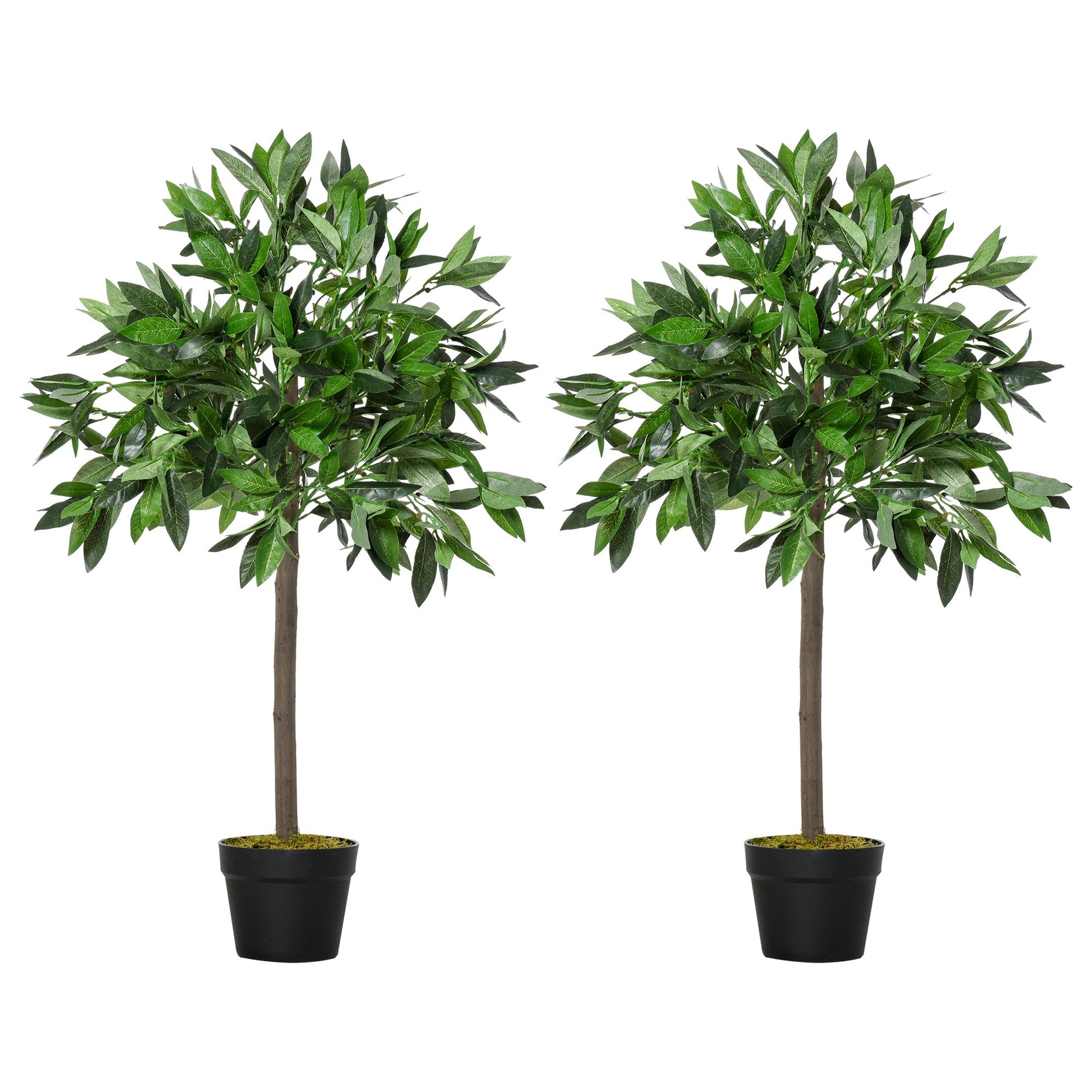 Outsunny Set of 2 Artificial Bay Laurel Trees