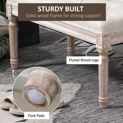 Homcom Bed End Stool Accent Bench