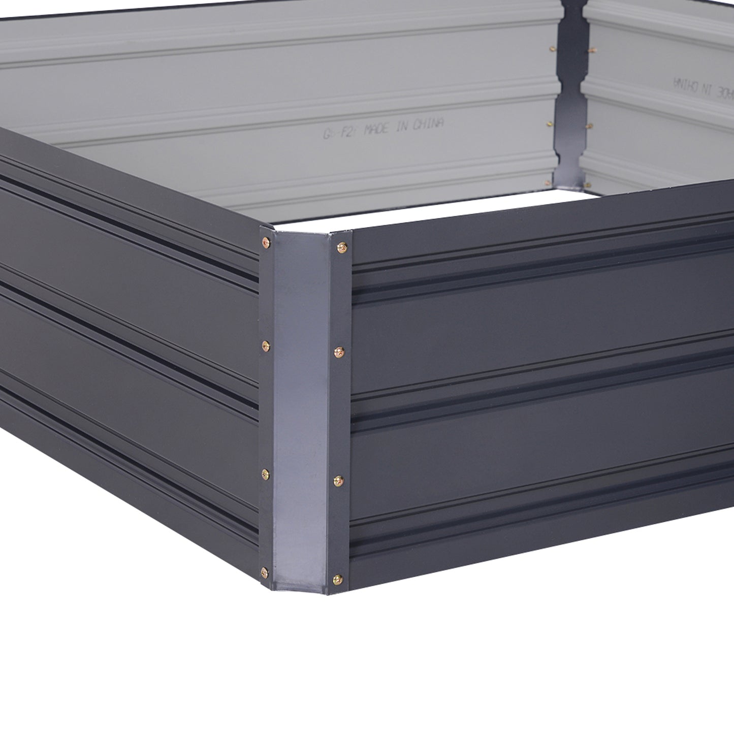 Outsunny 432L Square Raised Garden Bed Box with Weatherized Steel Frame for Vegetables