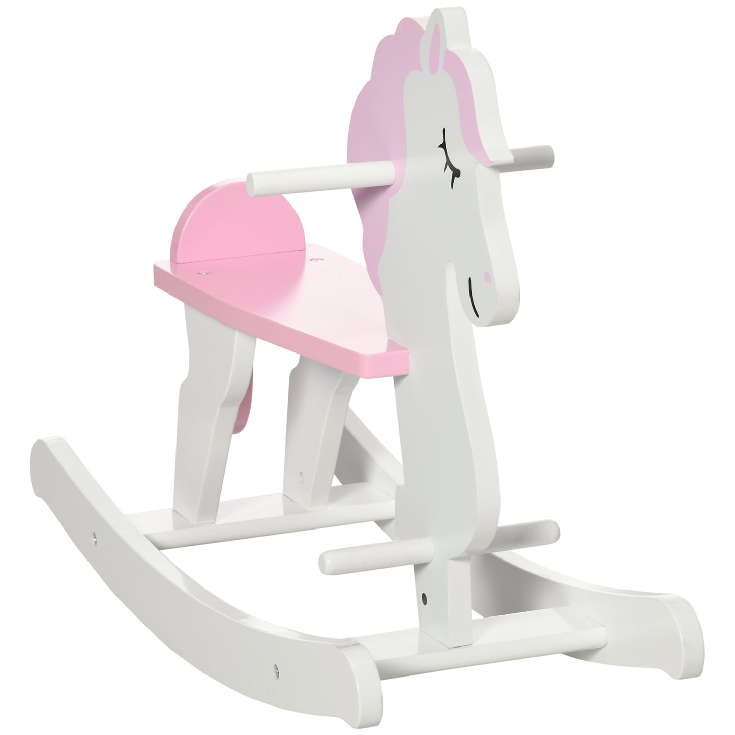 Homcom Kids Wooden Rocking Horse